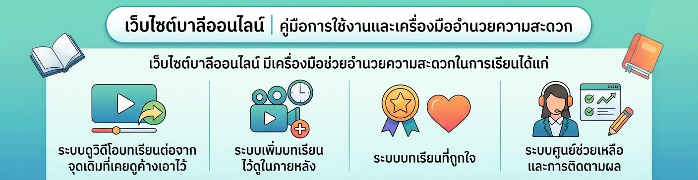 เครื่องมือช่วยอำนวยความสะดวกในการเรียน